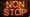 Orange neon sign saying non stop